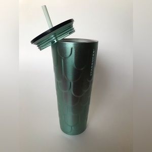 COPY - Starbucks 2022 Spring- Teal Shimmer Mermaid Stainless Steel 24 oz Tumbler